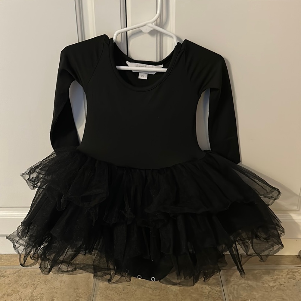 I Love Plum Black TuTu  size 2Y
